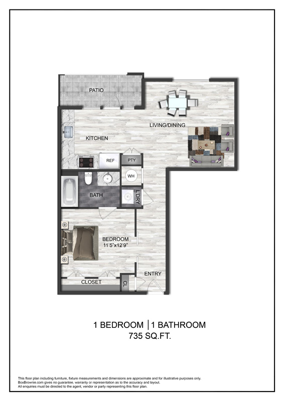 Floor plan layout diagram for A3